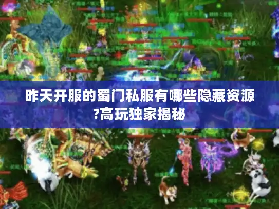 昨天开服的蜀门私服有哪些隐藏资源?高玩独家揭秘 昨天开服的蜀门私服有哪些隐藏资源?高玩独家揭秘