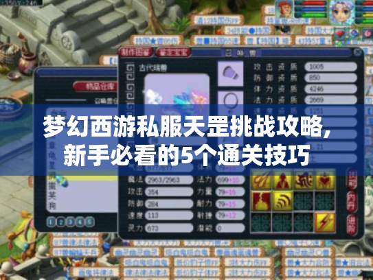 梦幻西游私服天罡挑战攻略,新手必看的5个通关技巧 梦幻西游私服天罡挑战攻略,新手必看的5个通关技巧