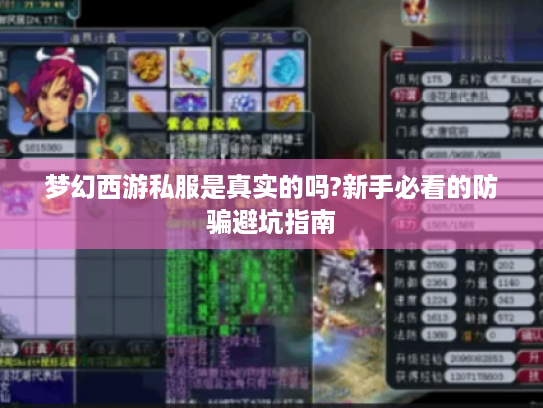 梦幻西游私服是真实的吗?新手必看的防骗避坑指南