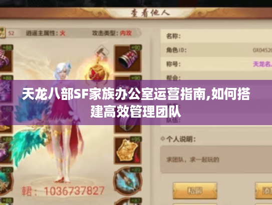 天龙八部SF家族办公室运营指南,如何搭建高效管理团队 天龙八部SF家族办公室运营指南,如何搭建高效管理团队