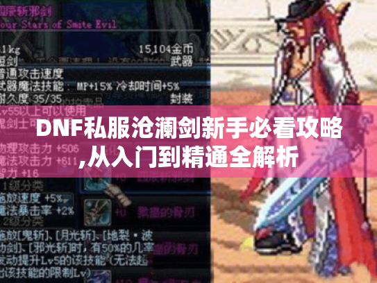 DNF私服沧澜剑新手必看攻略,从入门到精通全解析