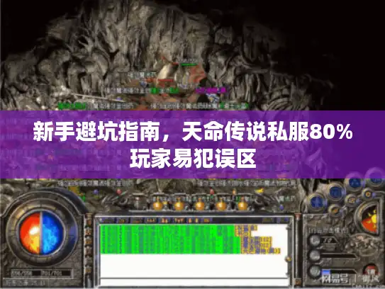 新手避坑指南,天命传说私服80%玩家易犯误区 新手避坑指南,天命传说私服80%玩家易犯误区