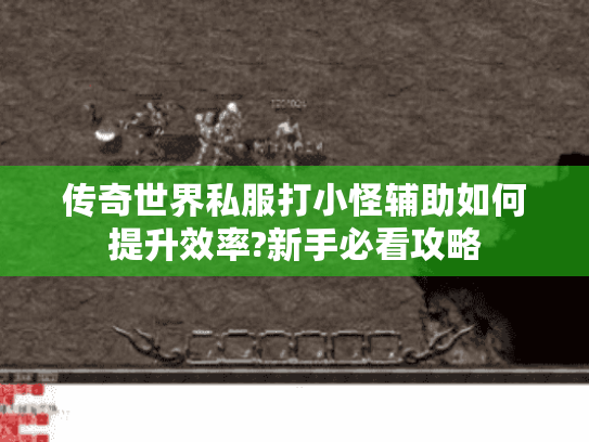 传奇世界私服打小怪辅助如何提升效率?新手必看攻略 传奇世界私服打小怪辅助如何提升效率?新手必看攻略