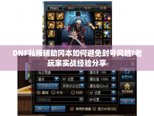 DNF私服辅助冈本如何避免封号风险?老玩家实战经验分享