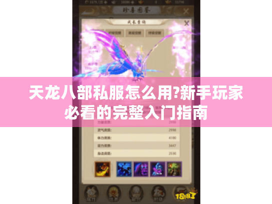 天龙八部私服怎么用?新手玩家必看的完整入门指南 天龙八部私服怎么用?新手玩家必看的完整入门指南