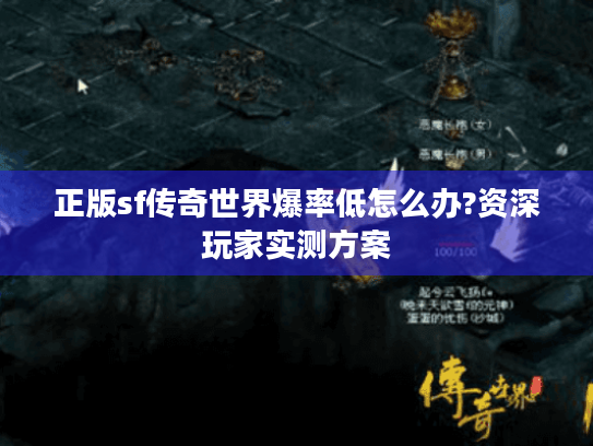 正版sf传奇世界爆率低怎么办?资深玩家实测方案 正版sf传奇世界爆率低怎么办?资深玩家实测方案