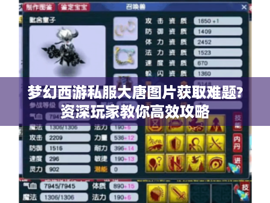 梦幻西游私服大唐图片获取难题?资深玩家教你高效攻略 梦幻西游私服大唐图片获取难题?资深玩家教你高效攻略