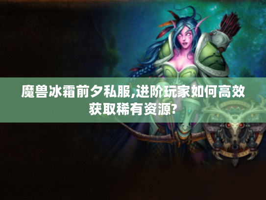 魔兽冰霜前夕私服,进阶玩家如何高效获取稀有资源?