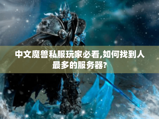 中文魔兽私服玩家必看,如何找到人最多的服务器?
