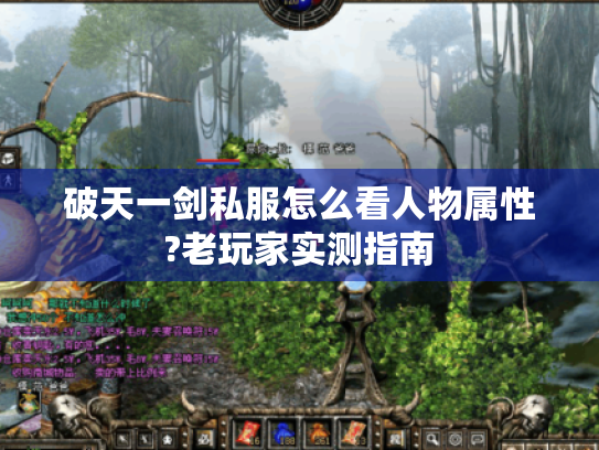 破天一剑私服怎么看人物属性?老玩家实测指南 破天一剑私服怎么看人物属性?老玩家实测指南