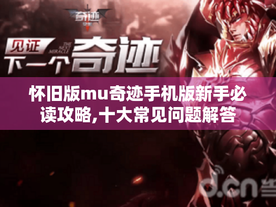 怀旧版mu奇迹手机版新手必读攻略,十大常见问题解答