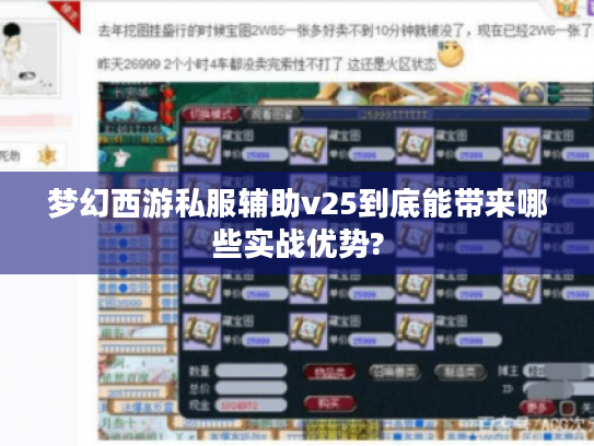 梦幻西游私服辅助v25到底能带来哪些实战优势? 梦幻西游私服辅助v25到底能带来哪些实战优势?