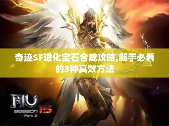 奇迹SF进化宝石合成攻略,新手必看的3种高效方法