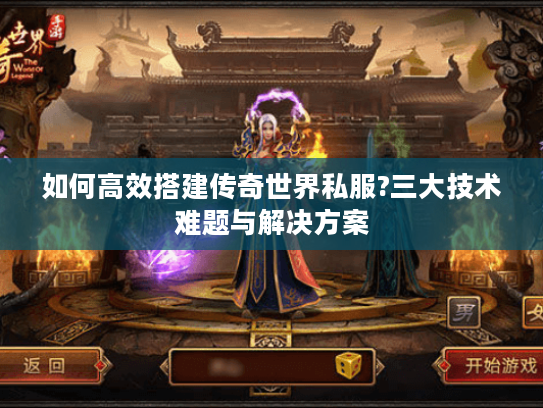 如何高效搭建传奇世界私服?三大技术难题与解决方案