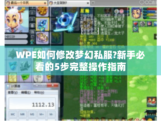 WPE如何修改梦幻私服?新手必看的5步完整操作指南 WPE如何修改梦幻私服?新手必看的5步完整操作指南