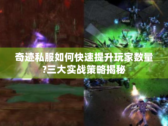 奇迹私服如何快速提升玩家数量?三大实战策略揭秘