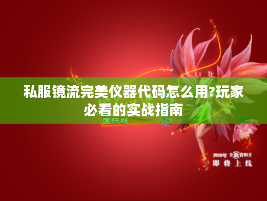私服镜流完美仪器代码怎么用?玩家必看的实战指南 私服镜流完美仪器代码怎么用?玩家必看的实战指南