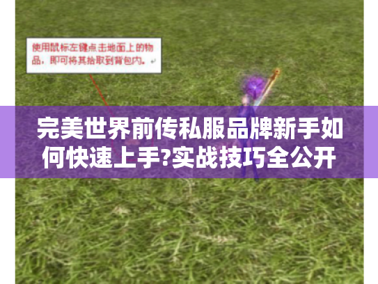 完美世界前传私服品牌新手如何快速上手?实战技巧全公开 完美世界前传私服品牌新手如何快速上手?实战技巧全公开