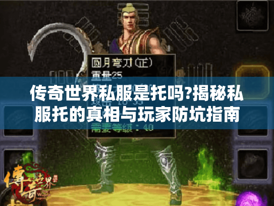 传奇世界私服是托吗?揭秘私服托的真相与玩家防坑指南 传奇世界私服是托吗?揭秘私服托的真相与玩家防坑指南