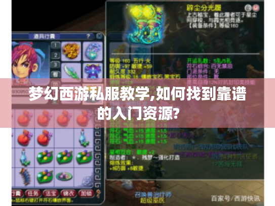 梦幻西游私服教学,如何找到靠谱的入门资源? 梦幻西游私服教学,如何找到靠谱的入门资源?
