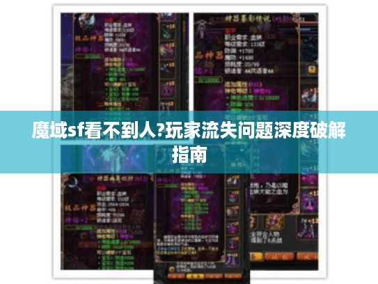 魔域sf看不到人?玩家流失问题深度破解指南 魔域sf看不到人?玩家流失问题深度破解指南