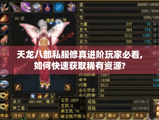 天龙八部私服修真进阶玩家必看,如何快速获取稀有资源? 天龙八部私服修真进阶玩家必看,如何快速获取稀有资源?