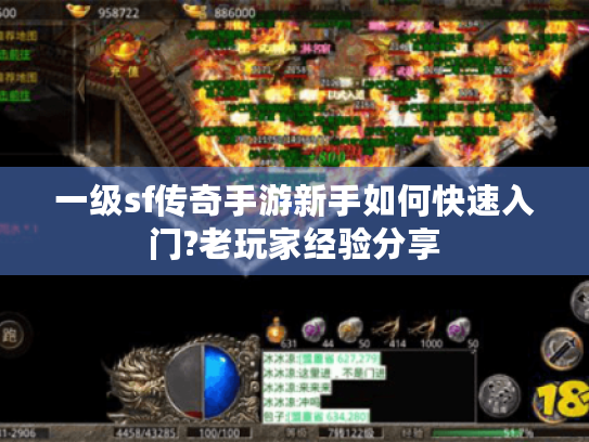 一级sf传奇手游新手如何快速入门?老玩家经验分享