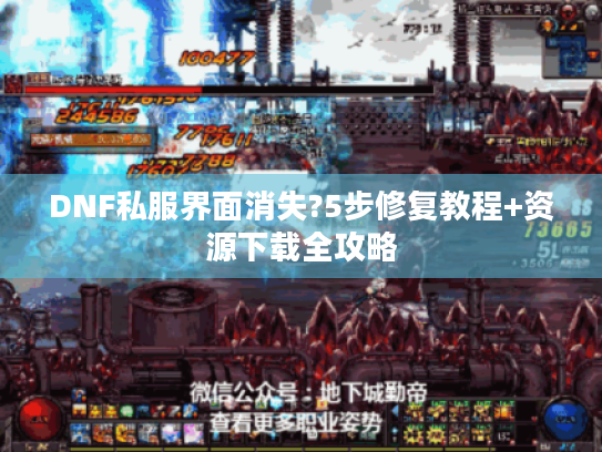DNF私服界面消失?5步修复教程+资源下载全攻略