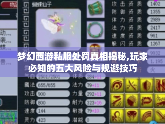梦幻西游私服处罚真相揭秘,玩家必知的五大风险与规避技巧