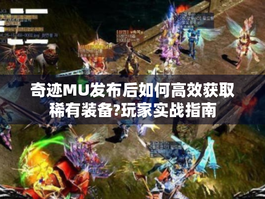 奇迹MU发布后如何高效获取稀有装备?玩家实战指南