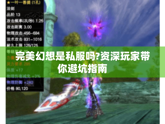 完美幻想是私服吗?资深玩家带你避坑指南 完美幻想是私服吗?资深玩家带你避坑指南
