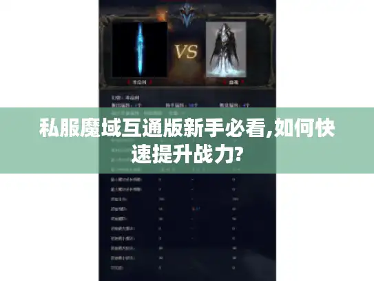 私服魔域互通版新手必看,如何快速提升战力? 私服魔域互通版新手必看,如何快速提升战力?