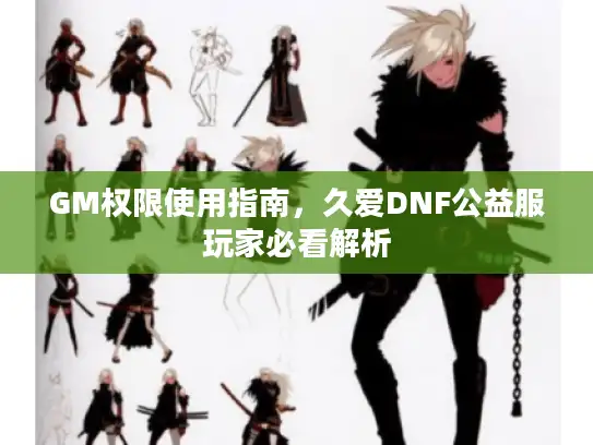 GM权限使用指南，久爱DNF公益服玩家必看解析