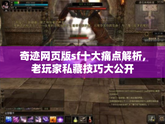 奇迹网页版sf十大痛点解析,老玩家私藏技巧大公开 奇迹网页版sf十大痛点解析,老玩家私藏技巧大公开