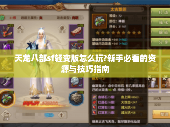 天龙八部sf轻变版怎么玩?新手必看的资源与技巧指南 天龙八部sf轻变版怎么玩?新手必看的资源与技巧指南