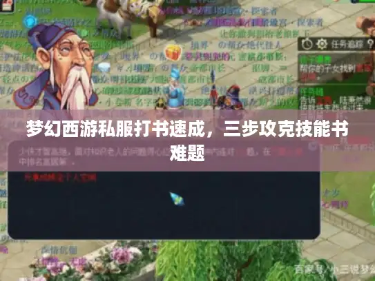 梦幻西游私服打书速成，三步攻克技能书难题