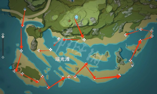 原神4.8星螺路线攻略,高效采集指南 原神4.8星螺路线攻略,高效采集指南