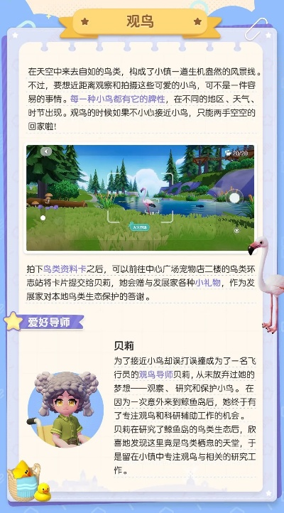 心动小镇观鸟攻略:揭秘全鸟类出现时间与拍照技巧 心动小镇观鸟攻略:揭秘全鸟类出现时间与拍照技巧