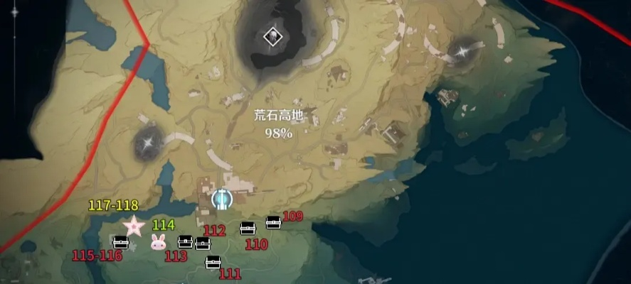 《鸣潮》荒石高地全点标攻略,快速提升效率! 《鸣潮》荒石高地全点标攻略,快速提升效率!