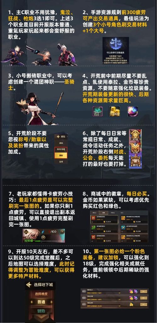 DNF手游开荒必选!职业攻略推荐 DNF手游开荒必选!职业攻略推荐