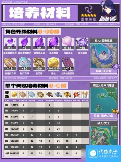 原神5.0雷电将军养成攻略：快速提升！