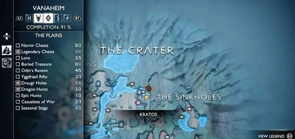 战神5平原西侧奥丁渡鸦位置速查攻略 战神5平原西侧奥丁渡鸦位置速查攻略