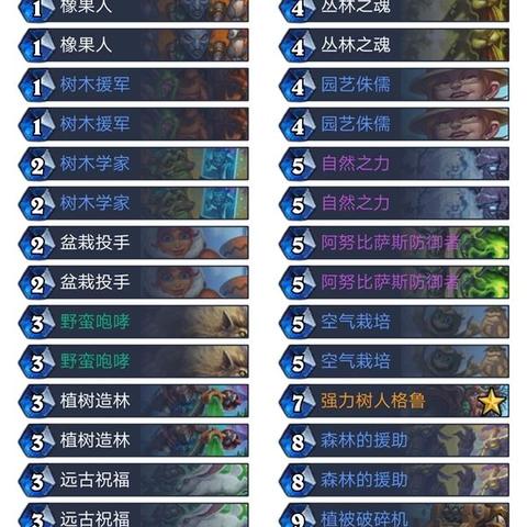 炉石传说树人德卡组代码,快速上分秘诀! 炉石传说树人德卡组代码,快速上分秘诀!