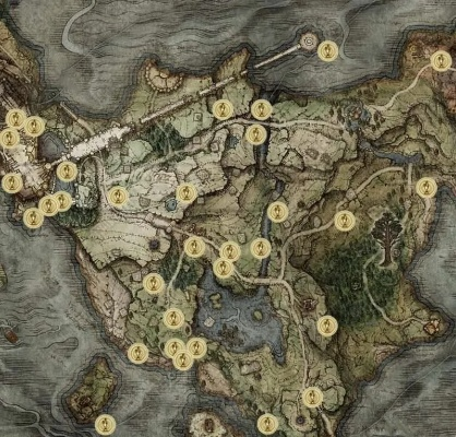 艾尔登法环地图残片全收集攻略