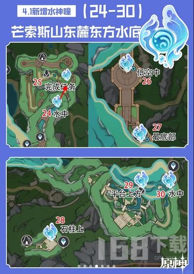 原神4.1水神瞳全收集攻略，轻松达成！