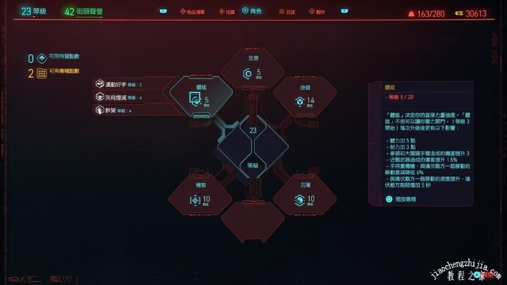 《赛博朋克2077》技能树深度解析，解锁最强战斗力