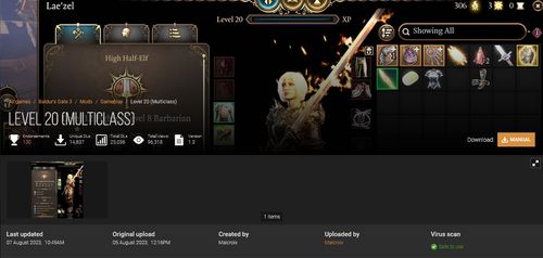 博德之门3保姆级MOD安装教程，快速上手！