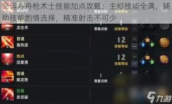 《命运方舟》枪术师加点配装输出技巧揭秘 《命运方舟》枪术师加点配装输出技巧揭秘