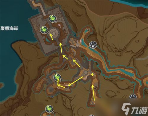 原神3.6荒石苍漠观景点位置速查