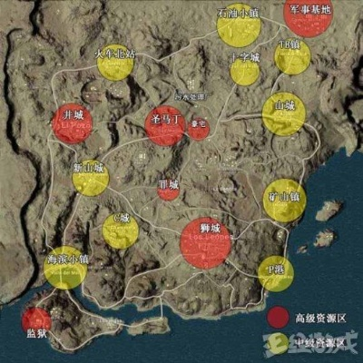 《绝地求生》L城跳伞攻略：沙漠地图搜索路线+打法教学